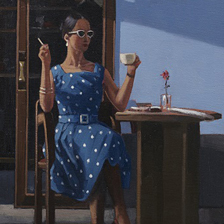 Original painting by Jack Vettriano entitled The Ice Maiden